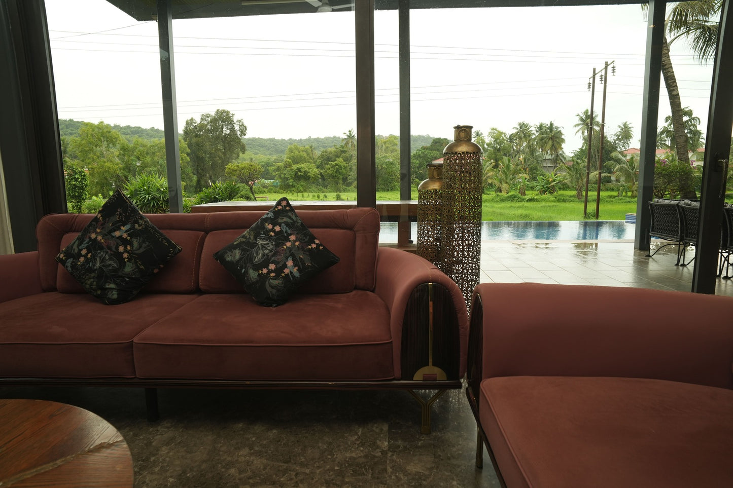 Staycationer Jashn, Parra - 3 BHK Villa with Large Garden View Pool
