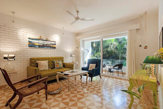 Jiggy - 2 BHK Luxury Service Apartment, 10 mins from Candolim Beach, Goa