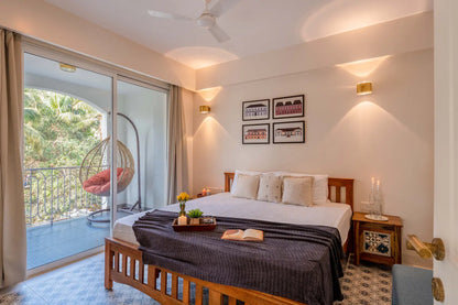 Juno - 2 BHK Luxury Suite with Pool facing lush greens in Candolim, Goa