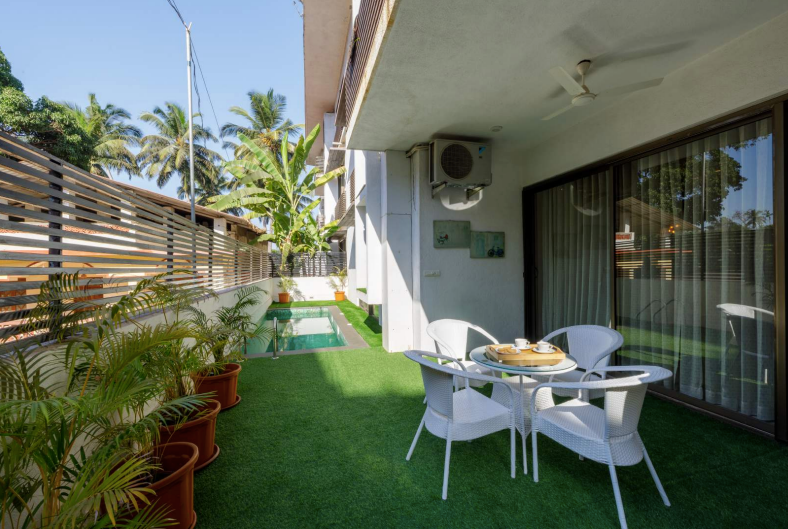 Carnival - 3 BHK Apartment on ground floor with private pool in Candolim, Goa