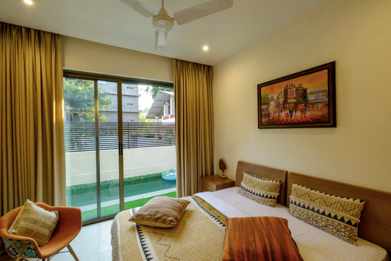 Carnival - 3 BHK Apartment on ground floor with private pool in Candolim, Goa