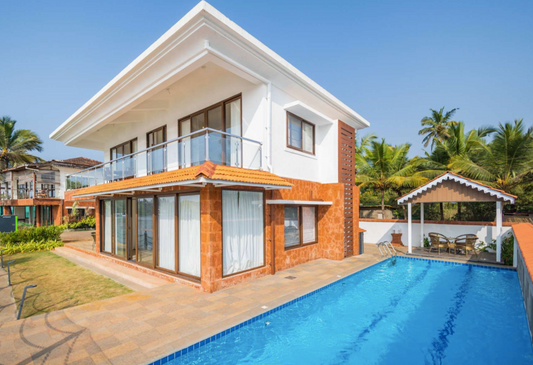 CDR 3 BHK Luxury Riverfront Villa with Pool & Lawn in Candolim, Goa