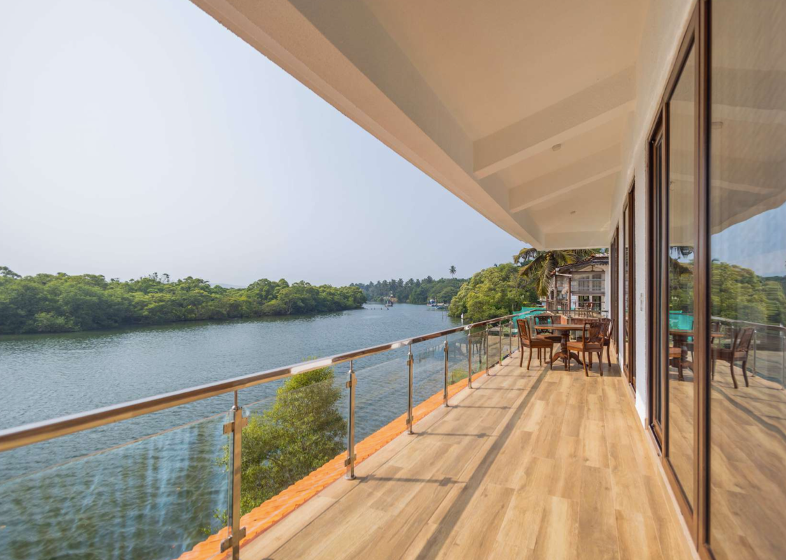 CDR 3 BHK Luxury Riverfront Villa with Pool & Lawn in Candolim, Goa