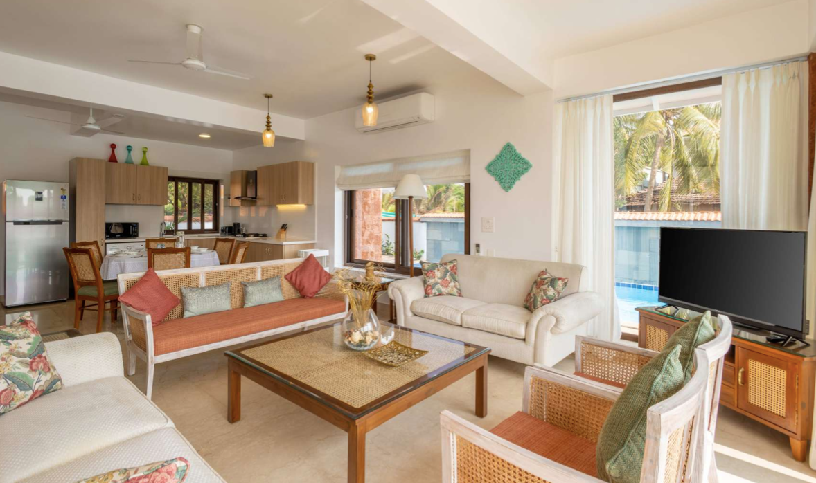 CDR 3 BHK Luxury Riverfront Villa with Pool & Lawn in Candolim, Goa