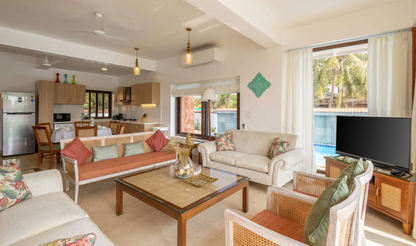 CDR 3 BHK Luxury Riverfront Villa with Pool & Lawn in Candolim, Goa