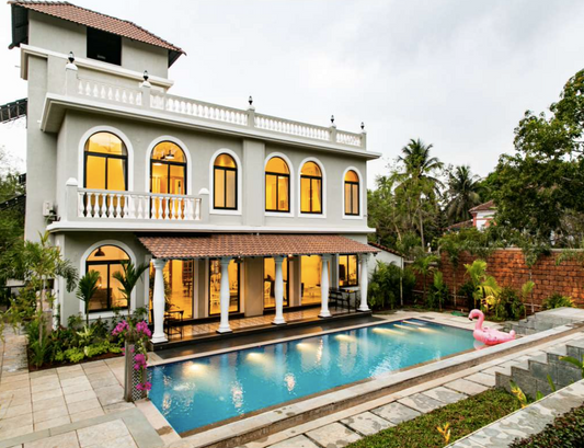 Tina Manor - 4.5 BHK Villa with lawn, private pool in Assagao, Goa