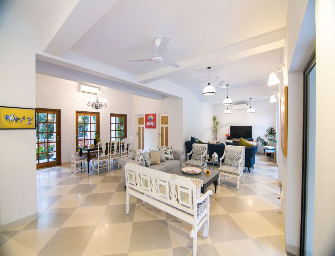 Tina Manor - 4.5 BHK Villa with lawn, private pool in Assagao, Goa