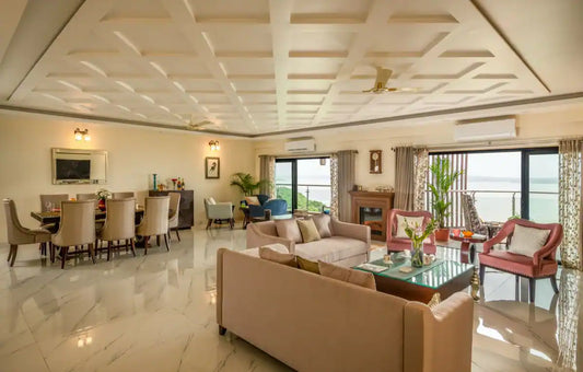 Staycationer Akoya - Ultra Luxury Sea Facing 4 Bedroom Penthouse in Panjim, Goa (1 km from the Casino)