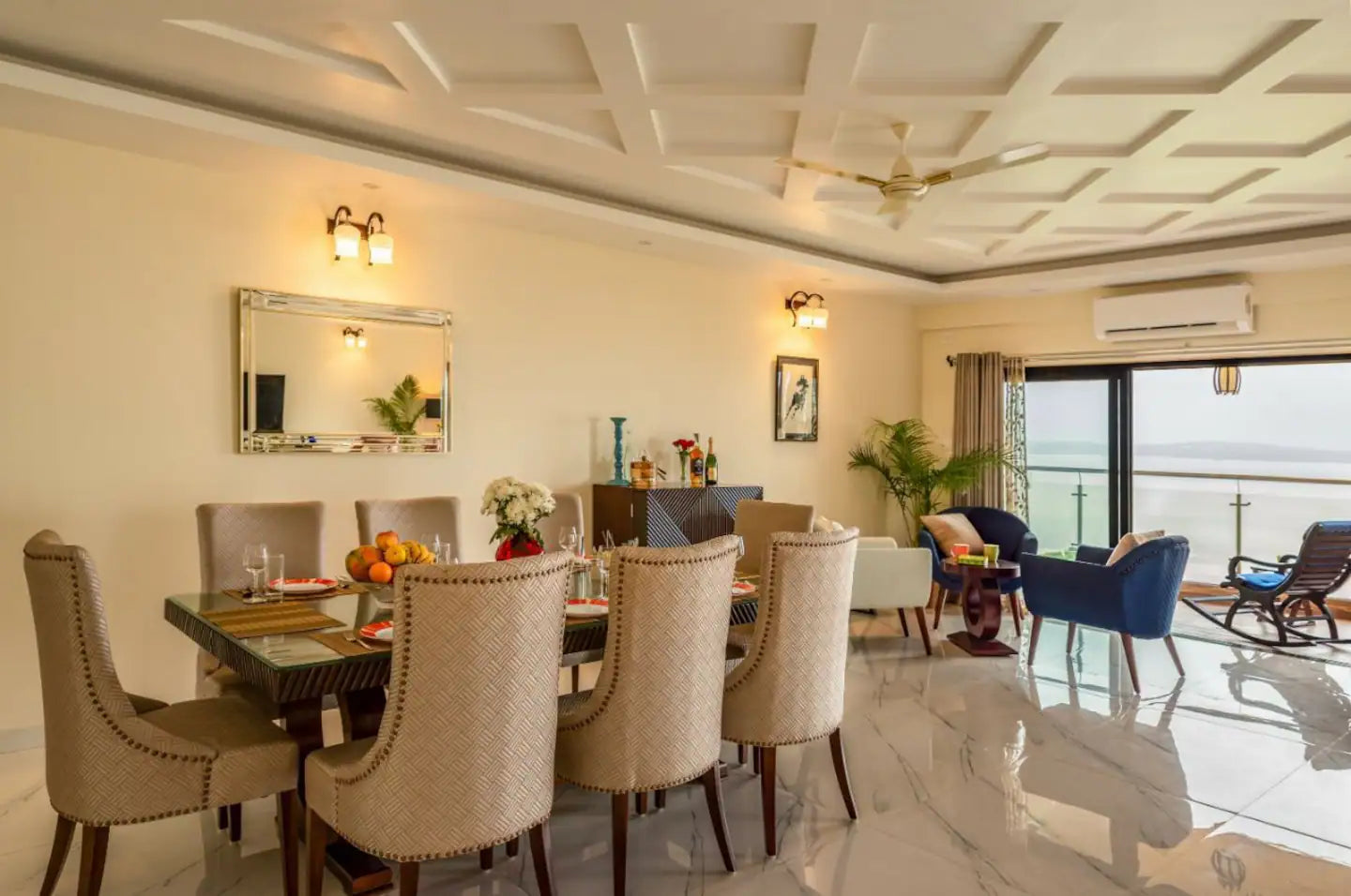 Staycationer Akoya - Ultra Luxury Sea Facing 4 Bedroom Penthouse in Panjim, Goa (1 km from the Casino)